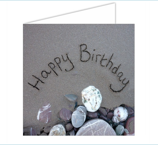Happy Birthday SandScript Card
