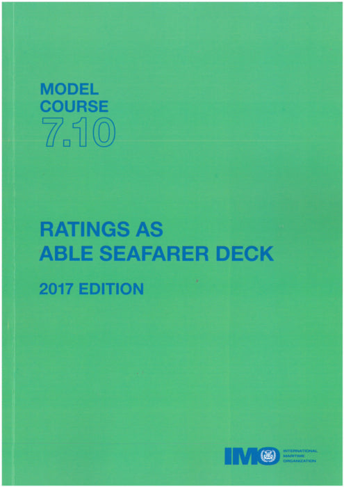 IMOT710E: Ratings as Able Seafarer Deck, 2017 Edition
