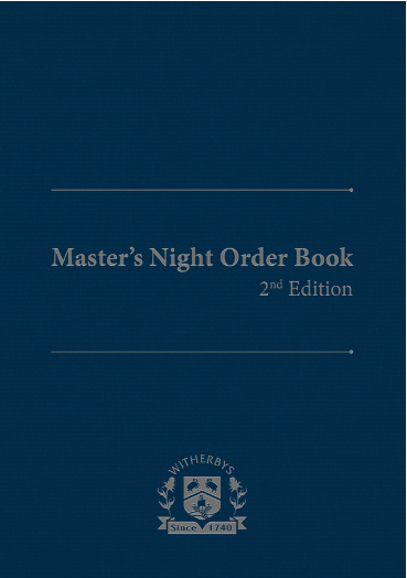 Masters Night Order Book: Second Edition