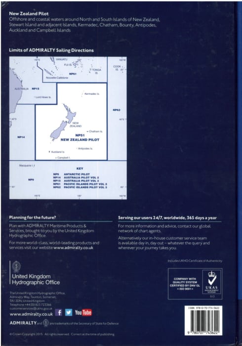 NP51 - New Zealand Pilot. 20th ed. 2021