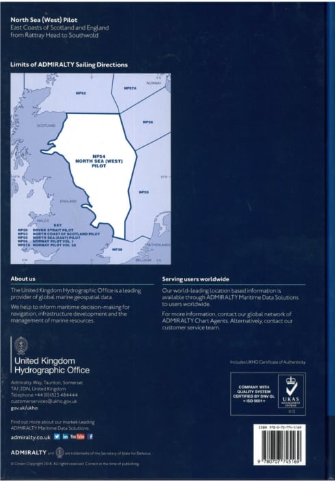 NP54 - North Sea (West) Pilot.  12th ed.  2021