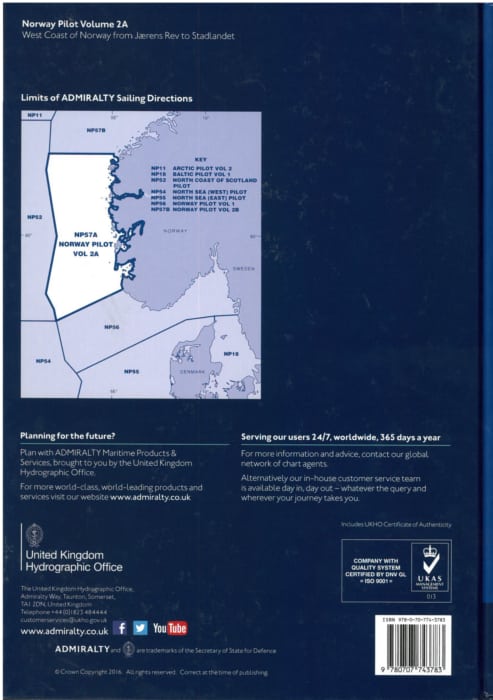 NP57a Norway Pilot Vol 2a.  14th ed.  2022