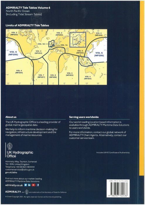 NP206 26 Tide Tables North Pacific Ocean (2026)