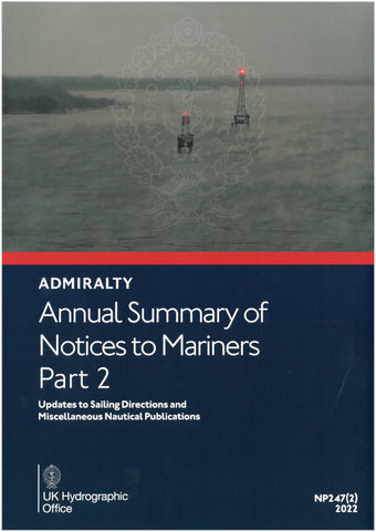 compare product NP247(2) - Annual Summary of ADMIRALTY Notices to Mariners Pt2 2026