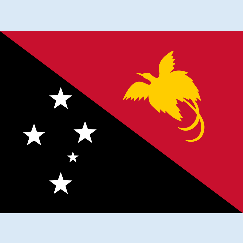 Papua New Guinea Courtesy Flag