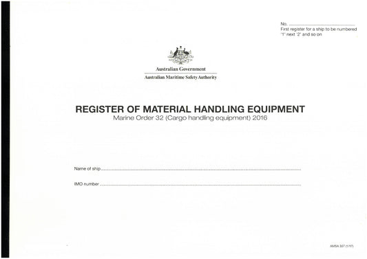 Register of Material Handling Equipment