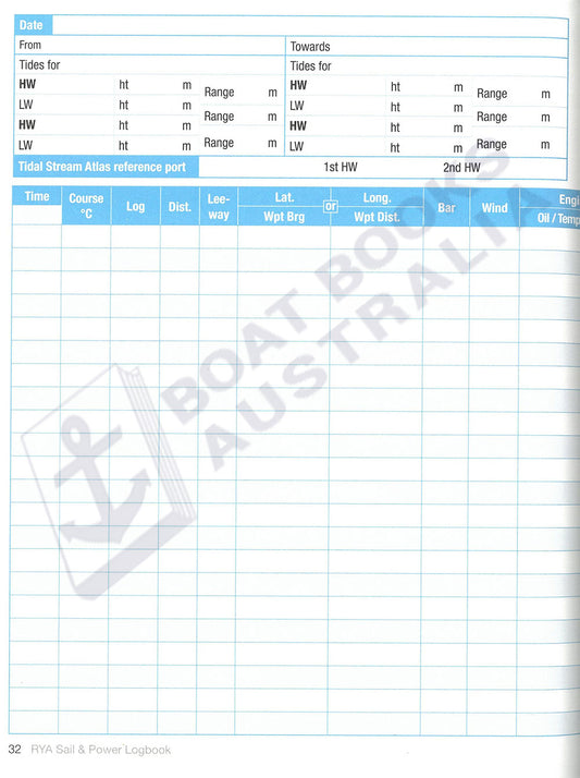 RYA - Sail and Power Logbook