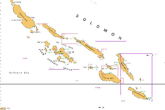 SLB1001- Solomon Island Paper Chart Index (2020)